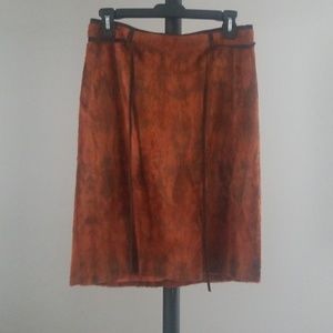 Faux Fur A-line skirt